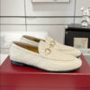 Gucci Horsebit White GC Monogram Loafer